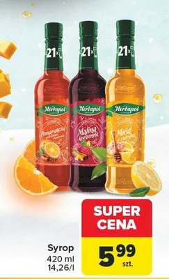 Syrop pomarańczowy Herbapol promocja w Carrefour