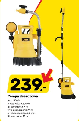 Pompa deszczowa Lider promocja w Bricomarche