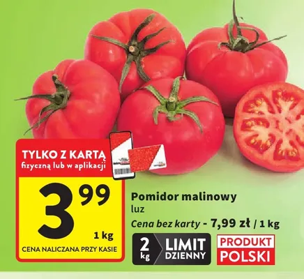 Pomidor malinowy polski luz promocja w Intermarche