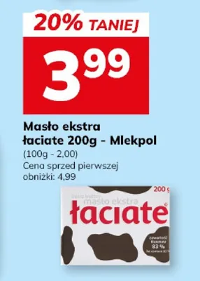 Masło ekstra łaciate promocja w Hitpol
