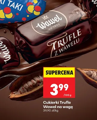Cukierki Trufle Wawel na wagę promocja w Biedronka