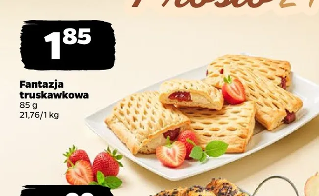 Ciastko Fantazja truskawkowa promocja w Netto