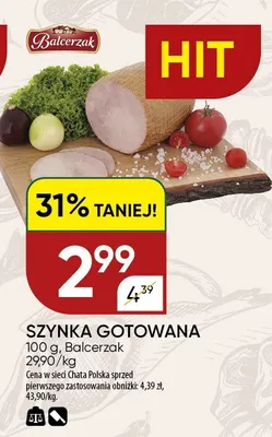 Szynka gotowana Balcerzak promocja w Chata Polska