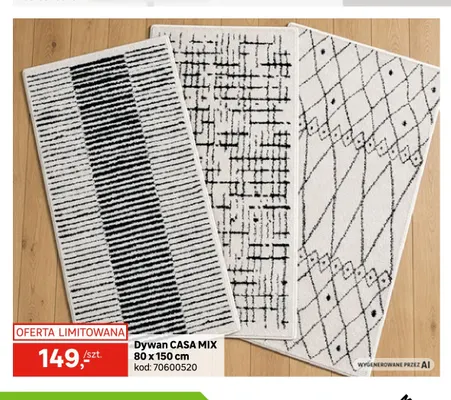 Dywan Casa Mix 80x150 cm promocja w Leroy Merlin
