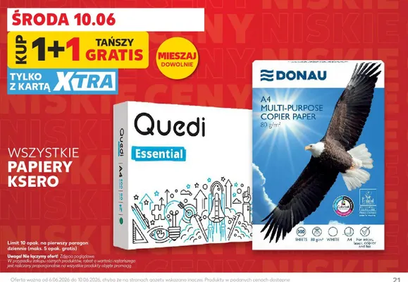 Papiery ksero promocja w Kaufland