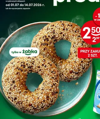 Bajgiel wysokobiałkowy promocja w Żabka