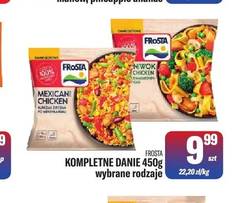 Danie gotowe mrożone Wok Chicken Frosta promocja w Tomi Markt