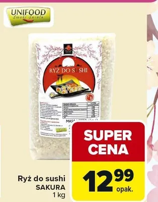 Ryż do sushi Sakura promocja w Carrefour