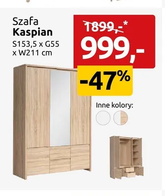 Szafa Kaspian promocja w Black Red White