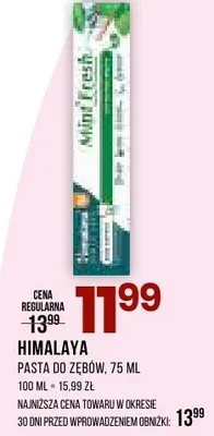 Pasta do zębów promocja w Drogerie Natura