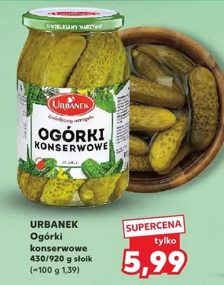 Ogórki konserwowe promocja w Kaufland