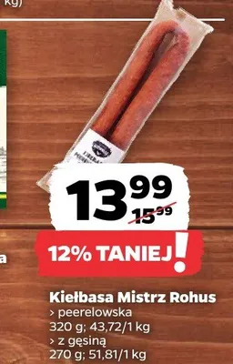 Kiełbasa toruńska Mistrz rohus promocja w Netto