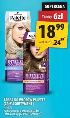 Farba do włosów Palette promocja w Arhelan
