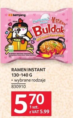 Ramen instant Samyang 130-140 g promocja w Selgros