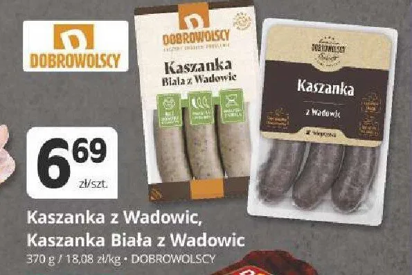 Kaszanka z Wadowic Dobrowolscy promocja w Marketvita