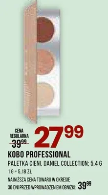 Paletka cieni Daniel Collection Kobo Professional promocja w Drogerie Natura