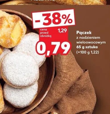 Pączek z nadzieniem wieloowocowym promocja w Kaufland