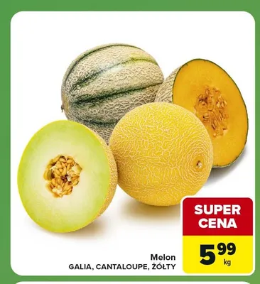 Melon żółty promocja w Carrefour Express