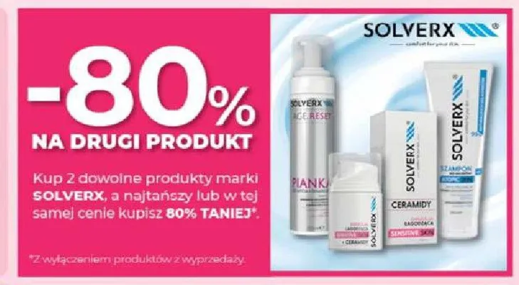 Produkty do pielęgnacji Solverx promocja w Drogerie Jawa