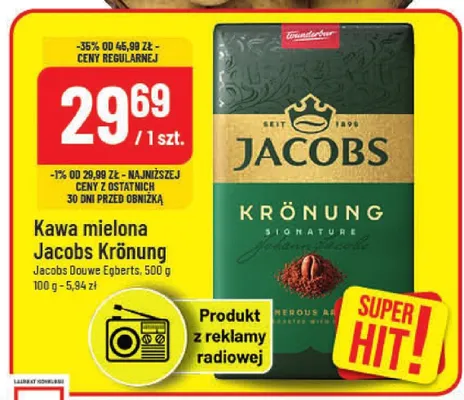 Kawa mielona Jacobs Krönung promocja w POLOmarket