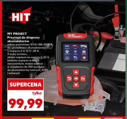 Przyrząd do diagnozy akumulatorów My Project promocja w Kaufland