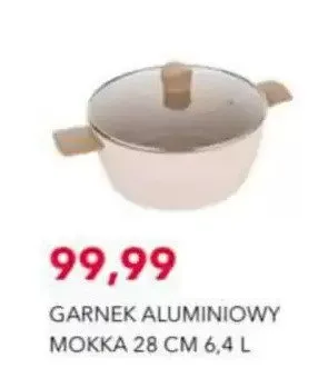 Garnek aluminiowy Mokka 28 cm 6,4 l promocja w Nela