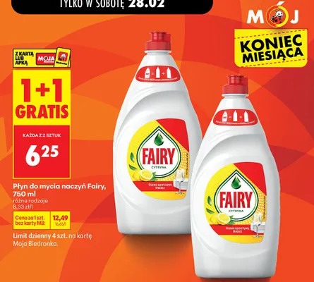 Płyn do mycia naczyń Cytryna promocja w Biedronka