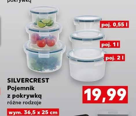 Pojemnik z pokrywką Silvercrest promocja w Kaufland