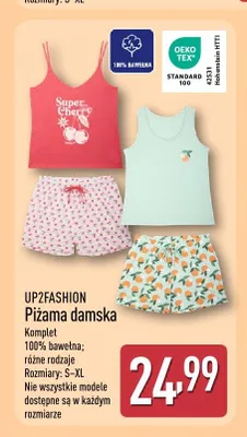 Piżama damska UP2FASHION promocja w Aldi