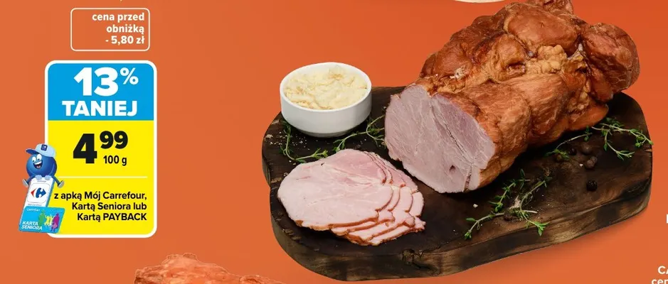 Baleron wędzony Jakość z Natury Carrefour promocja w Carrefour