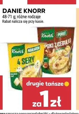 Danie Knorr puree z cebulą promocja w Stokrotka