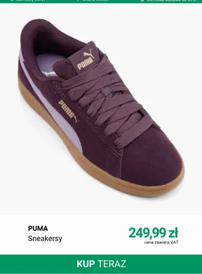 Sneakersy Puma promocja w Deichmann