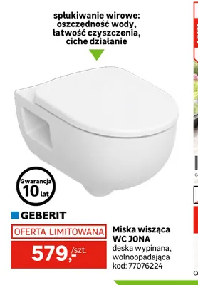 Miska wisząca Wc Jona Geberit promocja w Leroy Merlin