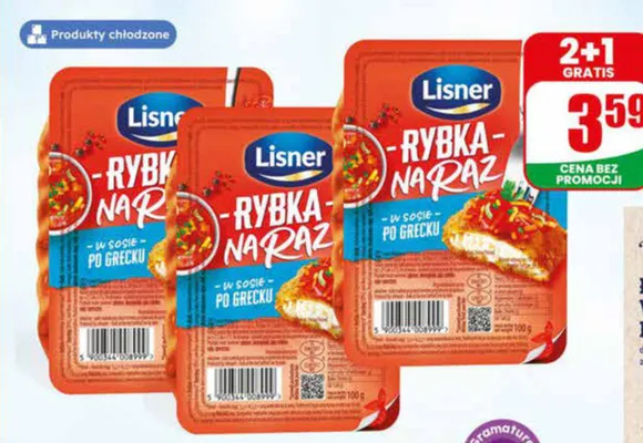 Rybka na raz w sosie po grecku Lisner promocja w Dino