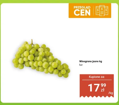 Winogrono jasne luz promocja w Dino