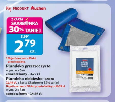 Plandeka promocja w Auchan