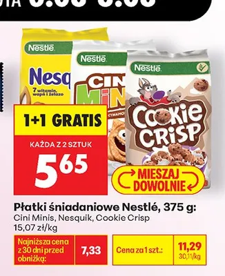 Płatki śniadaniowe Nestlé Cini Minis promocja w Biedronka