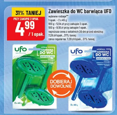 Zawieszka do WC barwiąca UFO promocja w POLOmarket