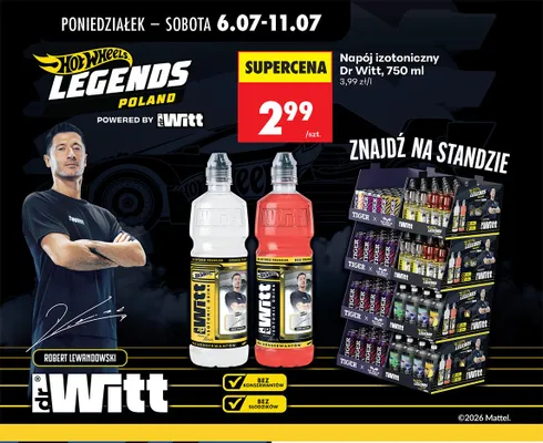 Napój izotoniczny Dr Witt Red Orange promocja w Biedronka