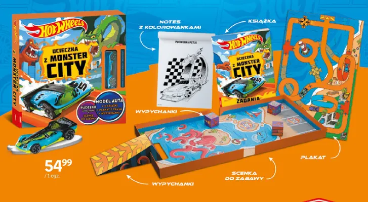 Zestaw Hot Wheels Ucieczka z Monster City promocja w Empik