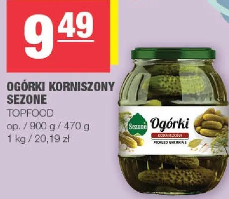 Ogórki korniszony sezone promocja w SPAR