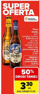 Piwo butelka zwrotna promocja w Carrefour Market