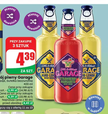 Napój piwny Garage Strawberry Margarita promocja w Dino