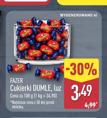 Cukierki Dumle luz Fazer promocja w Aldi