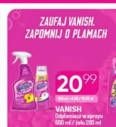 Odplamiacz w sprayu Vanish promocja w Drogerie Koliber