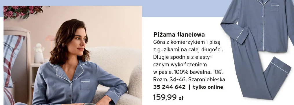 Piżama flanelowa promocja w Tchibo