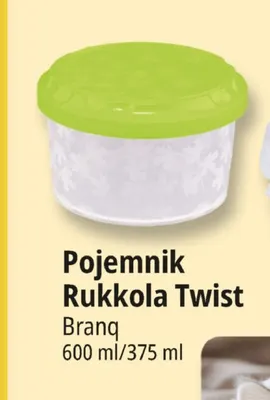 Pojemnik Rukkola Twist Branq 375 ml promocja w Leclerc
