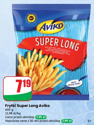 Frytki Super Long promocja w Dino