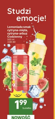 Lemoniada o smaku cytryna-arbuz Codzienny promocja w Delikatesy Centrum