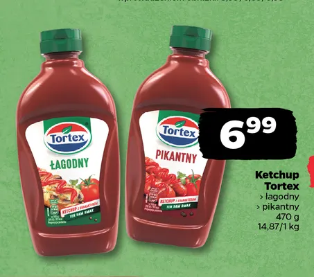Ketchup łagodny Tortex promocja w Netto